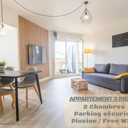 *T3*Toulouse Purpan+Parking+Piscine Apartment Ngoại thất bức ảnh